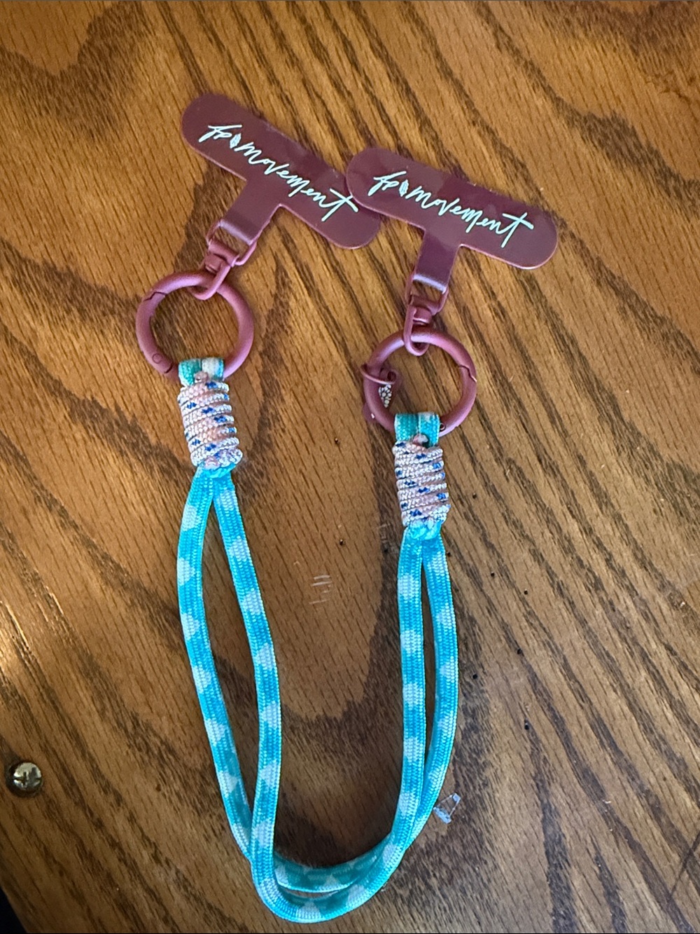 Free People Turquoise and pink  Phone Lanyard Strap